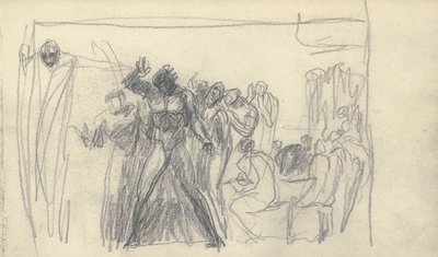 Tegning af skissebog af George Romney