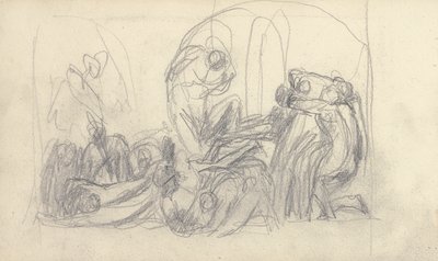 Skitsebog Tegning af George Romney