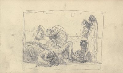 Skitsebog Tegning af George Romney