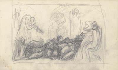 Skitsebog Tegning af George Romney