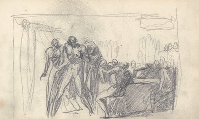 Tegning i skitsebog af George Romney