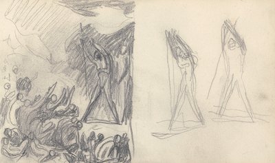 Tegning i skitsebog af George Romney
