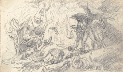 Tegning i skitsebog af George Romney