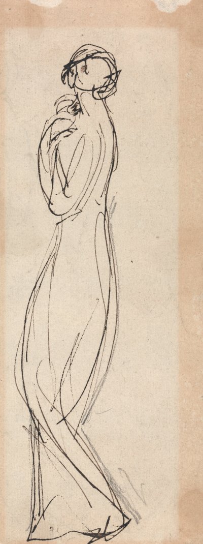 Stående kvindefigur af George Romney