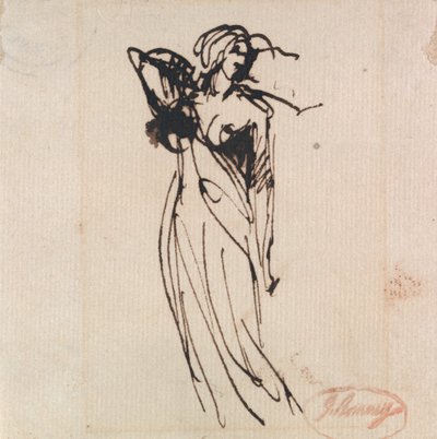 Stående kvindefigur af George Romney
