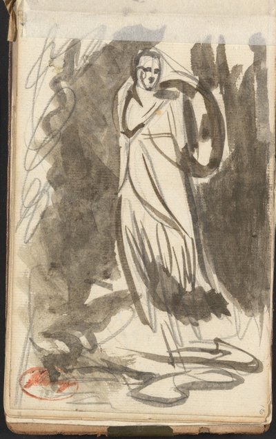 Stående kvindefigur af George Romney