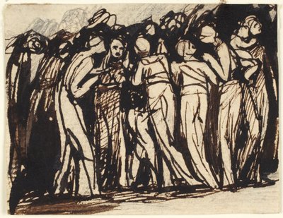 Stående kvinder og børn af George Romney