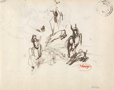 Studier af en pige med en legende ged af George Romney