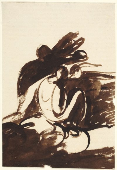 Studie til en gruppe figurer af George Romney