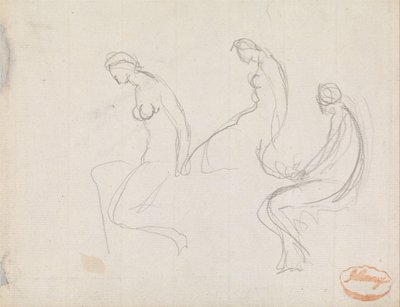 Studie af tre kvinder af George Romney