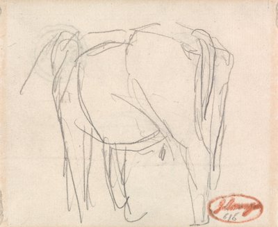 Studie af et dyr af George Romney