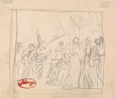 Kroketkampen, der gik galt af George Romney