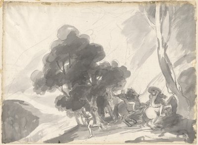 Troilus og Cressida, 4. akt, 5. scene: Kampen mellem Hektor og Ajax II af George Romney