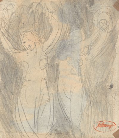 To kvindelige figurer af George Romney