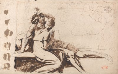 To elskende (Manden, der vågner fra en drøm) af George Romney