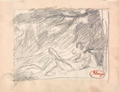 To elskende i et landskab af George Romney