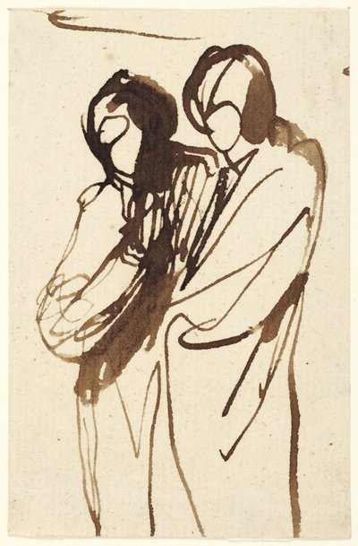 To stående figurer af George Romney