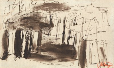 Skovscene af George Romney