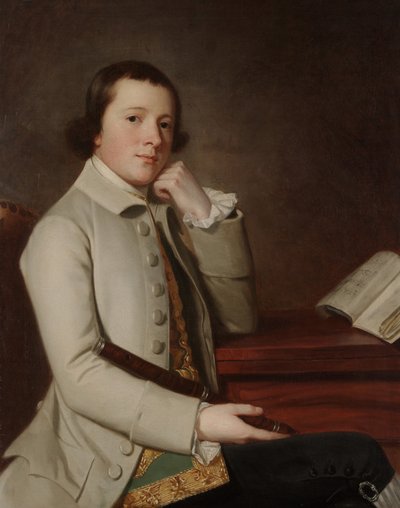Ung mand med en fløjte, slutningen af 1760