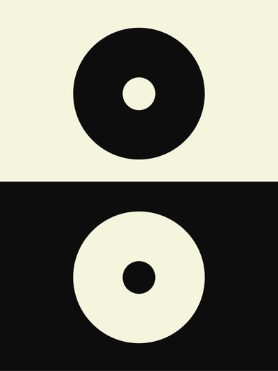 Bøhmisk Yin og Yang, 21. århundrede (illustration) af George Rosaly