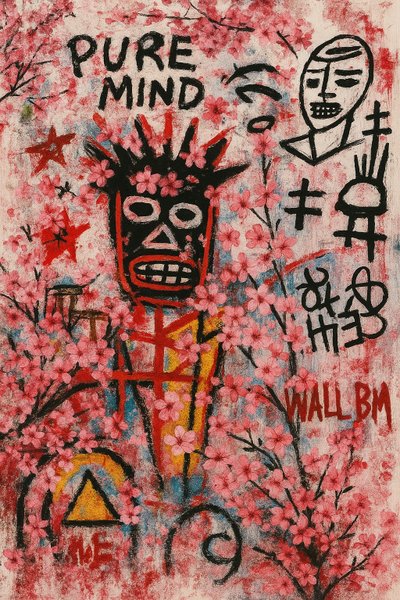 Healing Eyes, 2025 (akryl på lærred) af George Rosaly