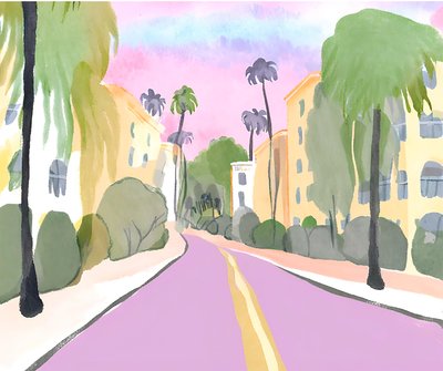 Serene Pathways, 21. århundrede (maleri) af George Rosaly