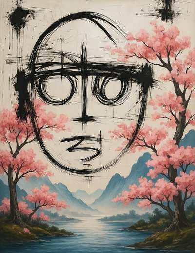 Unbroken Spring, 2025 (akryl på lærred) af George Rosaly