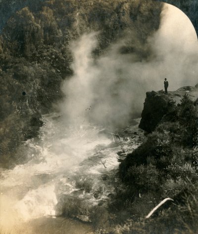 Champagnekedel, Wairakei, New Zealand, c1909. af George Rose