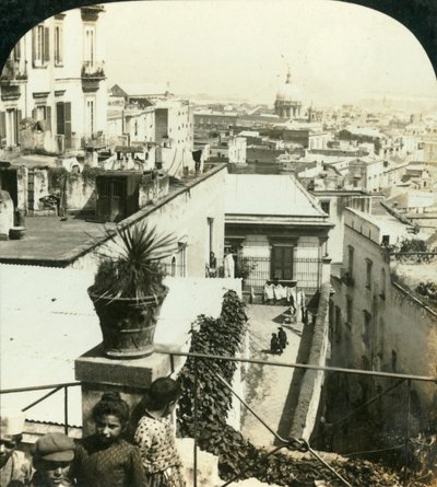 Fra bakkerne i Napoli, Italien, c1909. af George Rose