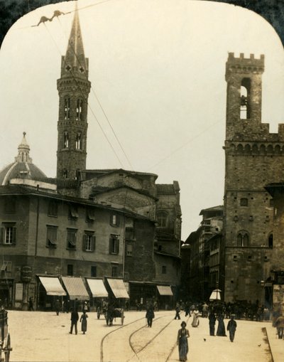 Piazza San Firenze, Florence, Italy, c1909. dani af George Rose