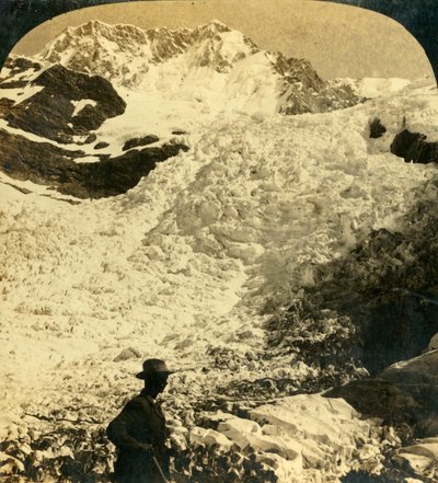 Hochstetter Ice Falls, New Zealand, c1909. af George Rose