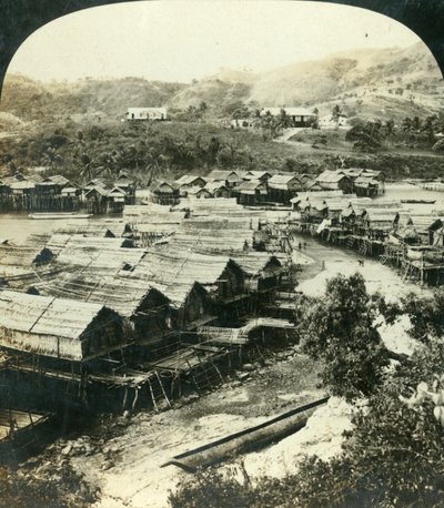 Landsbyen Ela-Varia, Britisk Ny Guinea, c1909. af George Rose