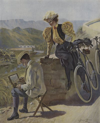 Kunst og cykling af George Roux