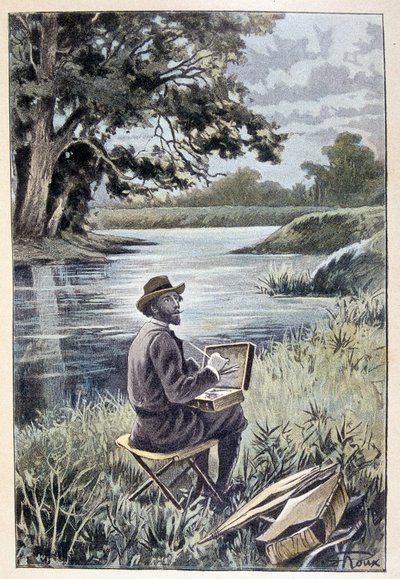 Du skulle have været døv for ikke at høre pejlingerne... (side 102) i "" Testamente om en excentriker"" af Jules Verne af George Roux