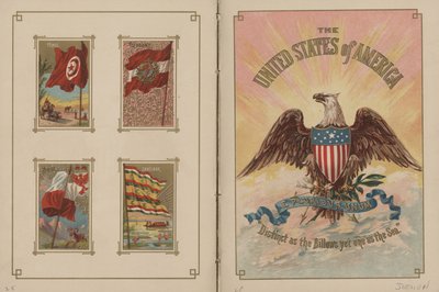 Alle nationers flag og Amerikas Forenede Stater - Siderne 25 og 26, 1887 af George S. and Sons Harris