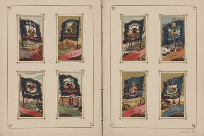 Alle nationers flag og Amerikas Forenede Stater - Side 31 og 32, 1887 af George S. and Sons Harris