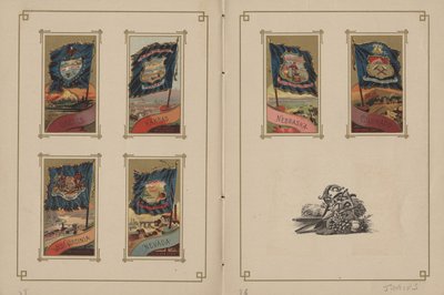 Flag for alle nationer og Amerikas Forenede Stater - Side 35 og 36, 1887 af George S. and Sons Harris