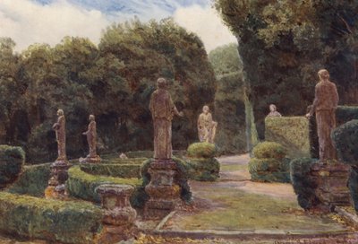 Italienske haver: Villa Colonna (farvelitografi) af George Samuel Elgood