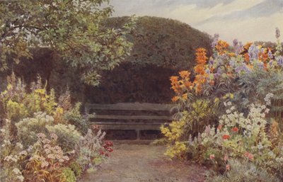 Ramscliffe, Orange Lilies og Monkshood af George Samuel Elgood