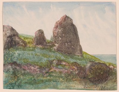 Landskab med klipper af George Sand