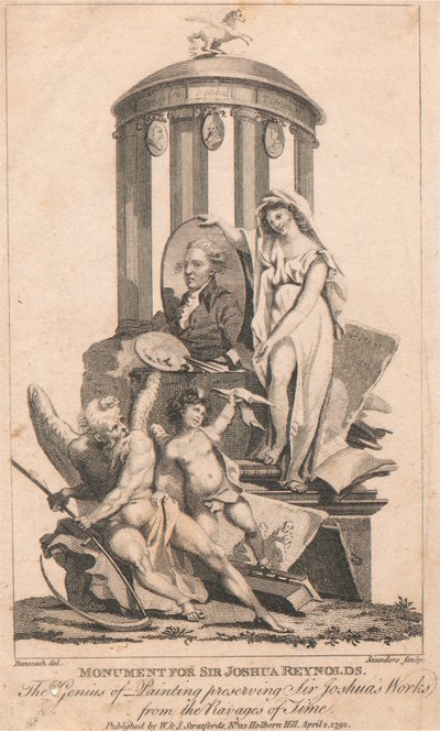 Monument for Sir Joshua Reynolds af George Saunders