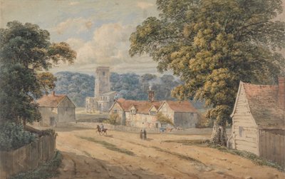 Landsbyen Aldbury, Hertfordshire af George Shepheard
