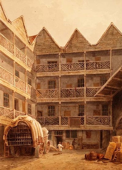 Bull and Mouth Inn af George Shepherd