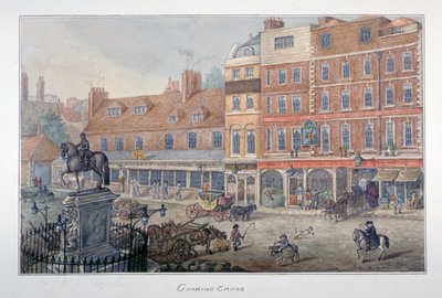 Charing Cross, Westminster, London, 1807 af George Shepherd