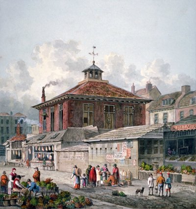 Clare Market, Westminster, London, 1815 af George Shepherd