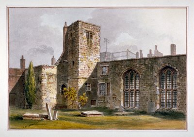 Udsigt over Savoy Chapel, Savoy Palace, Westminster, 1819 af George Shepherd