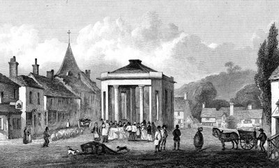 Westerham, Kent, graveret af H. Adlard, 1832 af George Shepherd