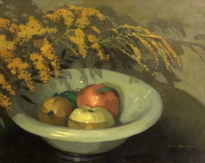 Frugt i en Jade skål af George Sheringham