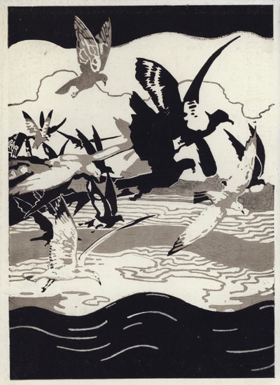Illustration til Canadian Wonder Tales (farve litho) af George Sheringham