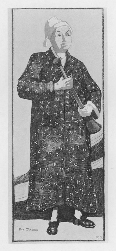 Illustration til The Duenna af Sheridan (farve litho) af George Sheringham